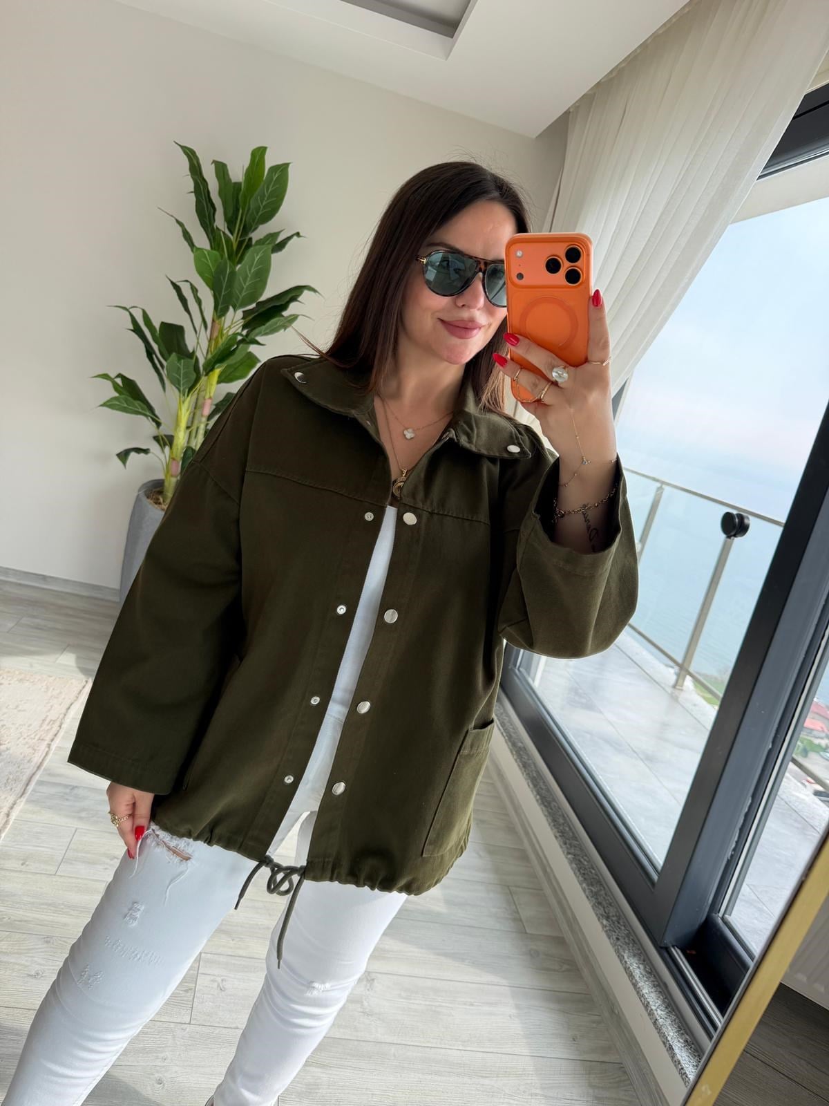 476 Owersize Ceket HAKİ YEŞİL