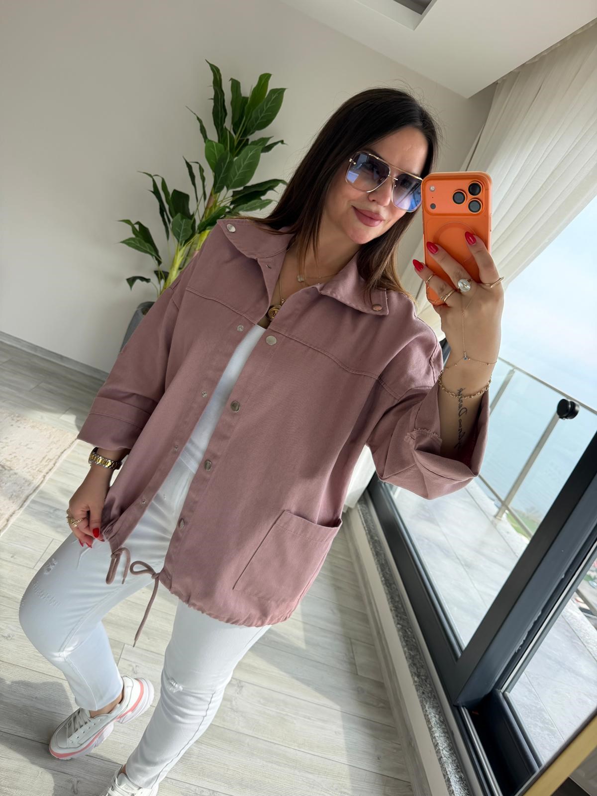 476 Owersize Ceket PUDRA