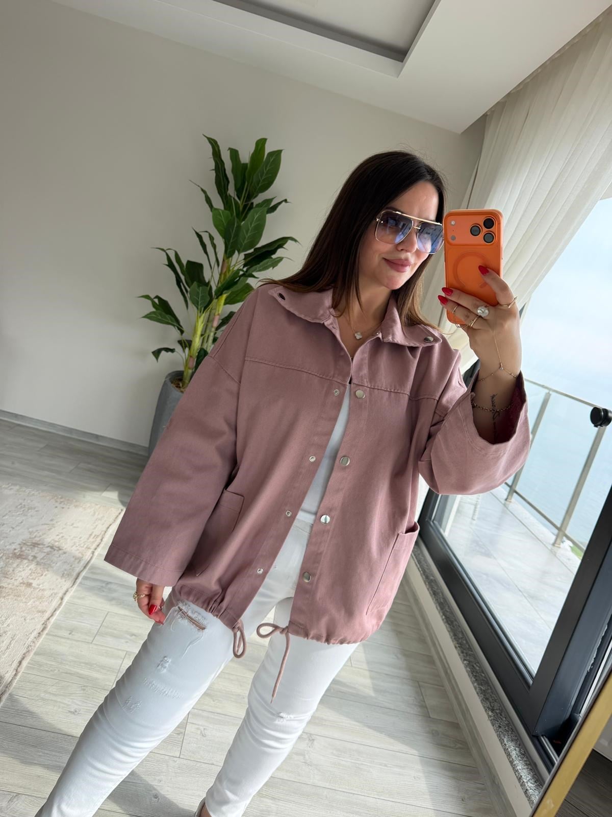 476 Owersize Ceket PUDRA