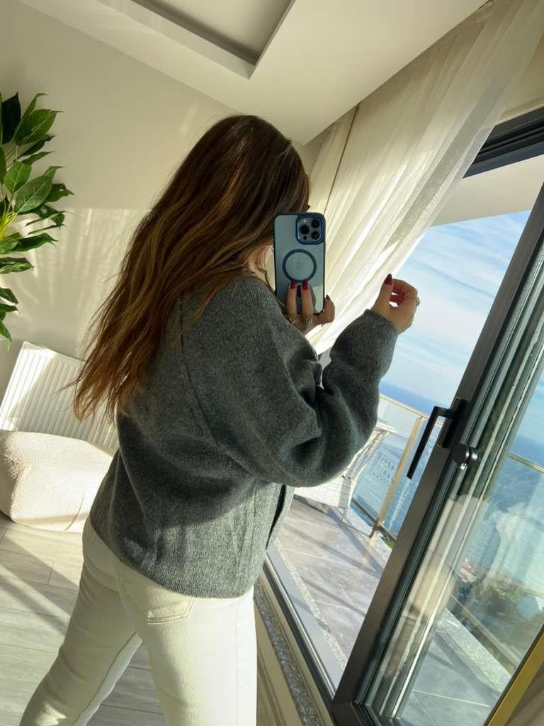 4904 Reglan Kol Hırka ANTRESİT