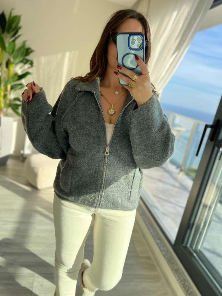 4904 Reglan Kol Hırka ANTRESİT