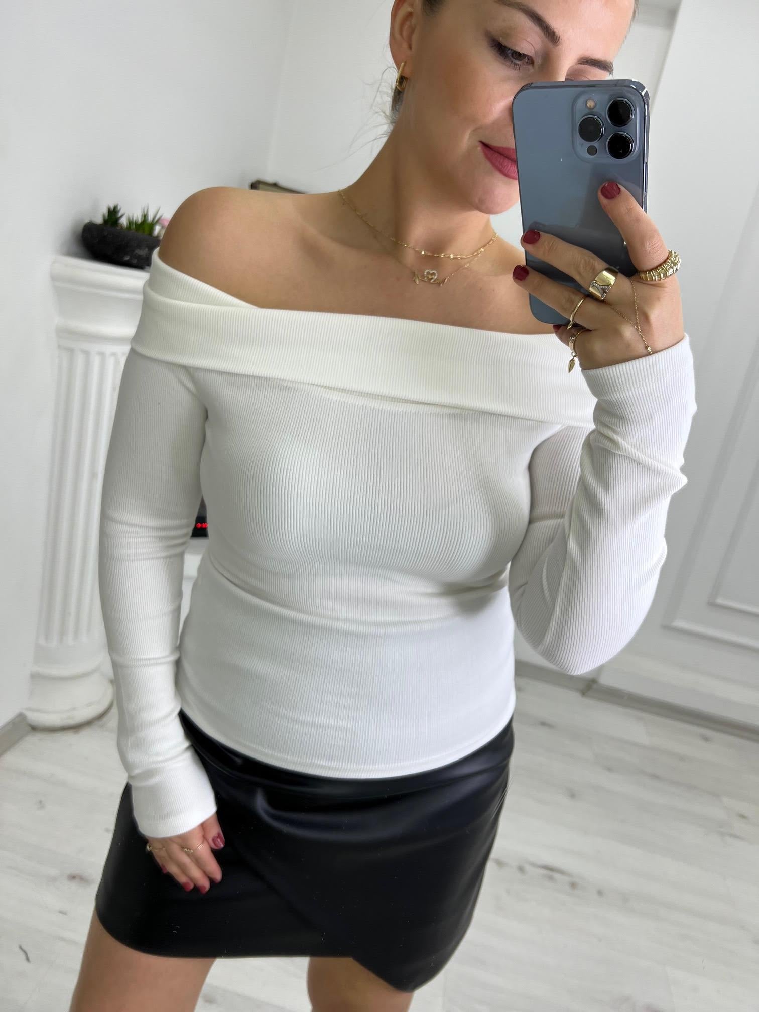 4987 Kaşkorse Bluz BEYAZ