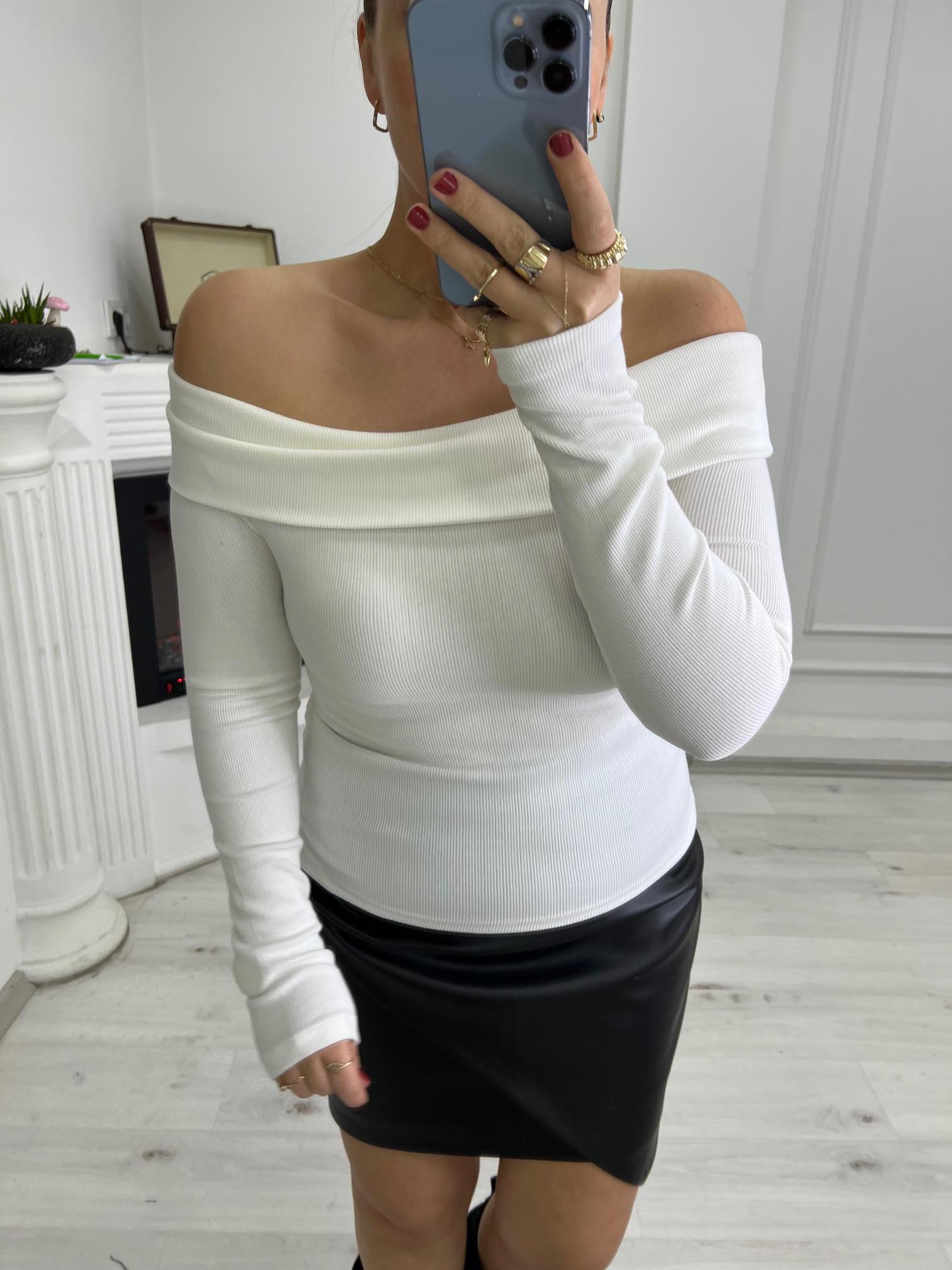 4987 Kaşkorse Bluz BEYAZ