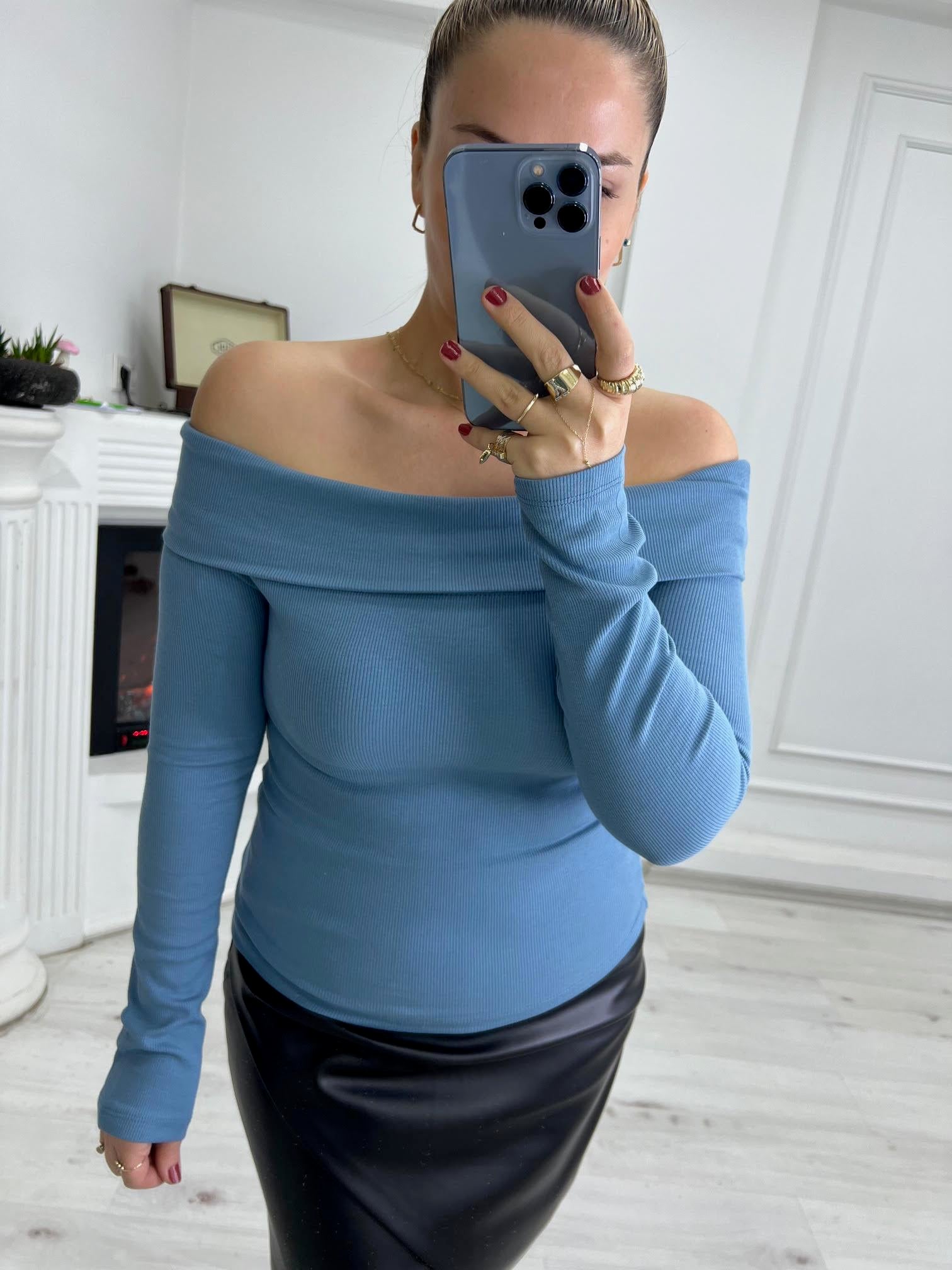4987 Kaşkorse Bluz İNDİGO