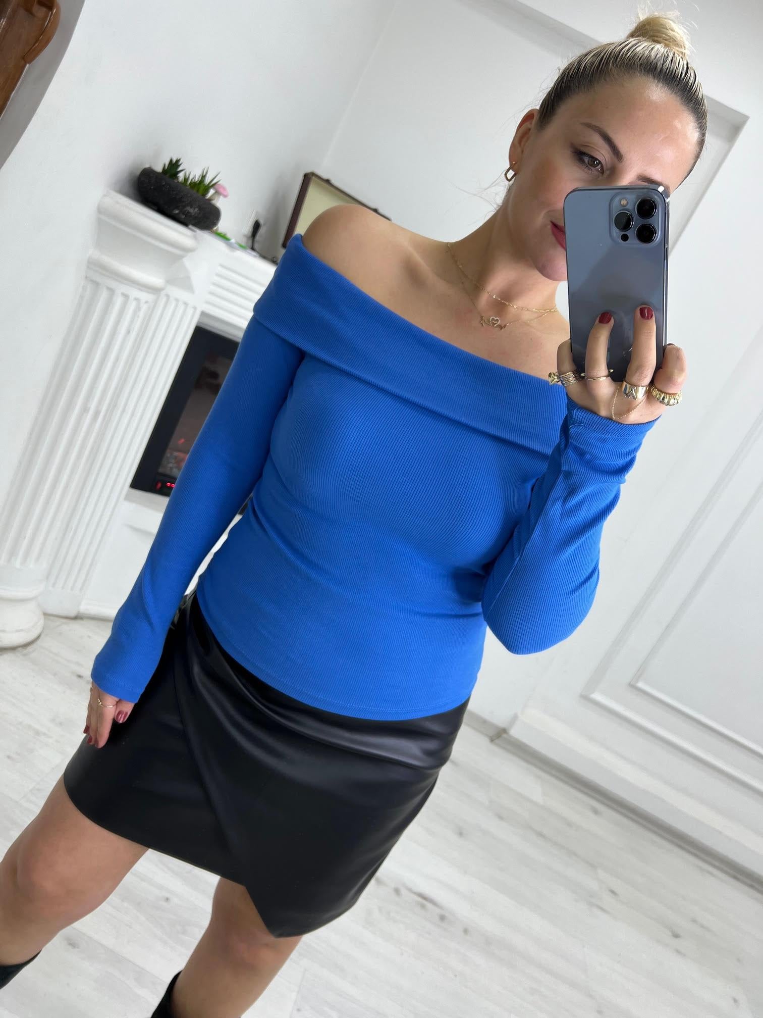 4987 Kaşkorse Bluz MAVİ
