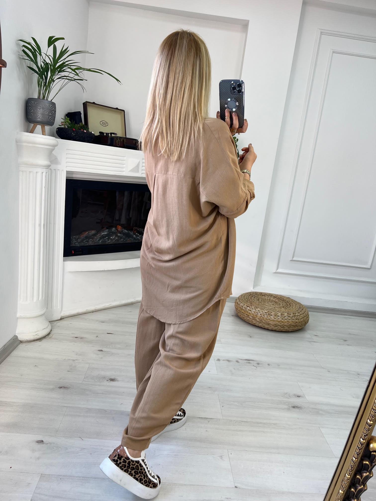 50845 Gömlek Pantolon Takım CAMEL