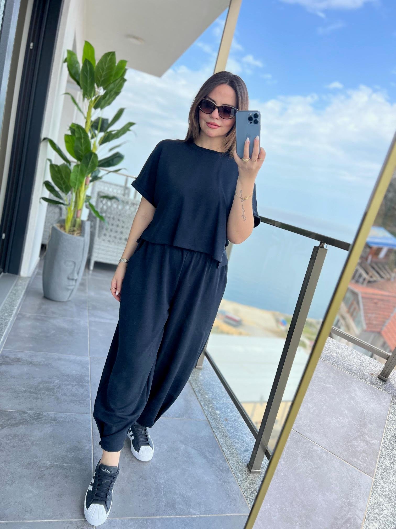 50986 Tshırt Pantalon Takım FÜME