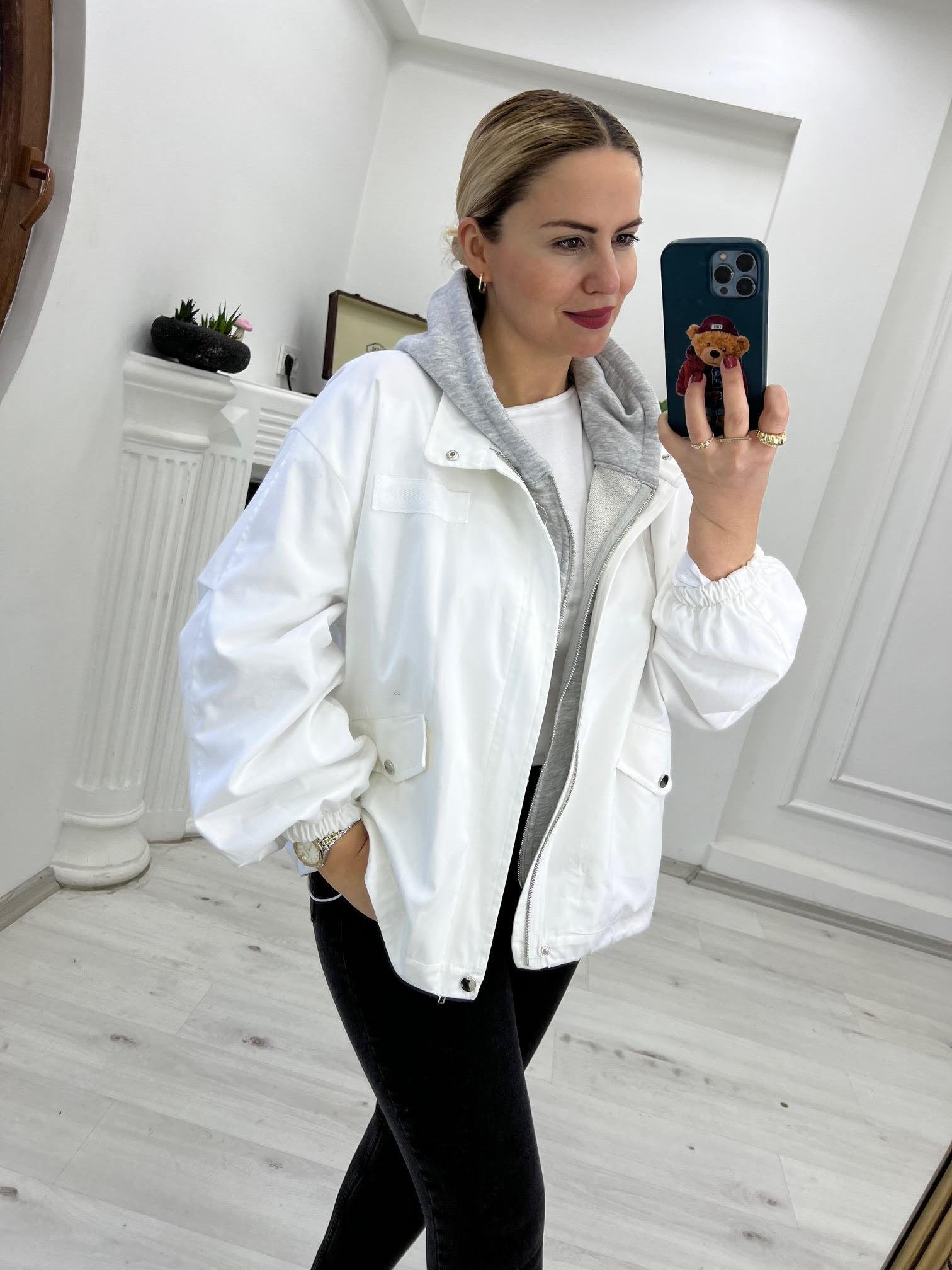 51359 Sweath Ceket BEYAZ