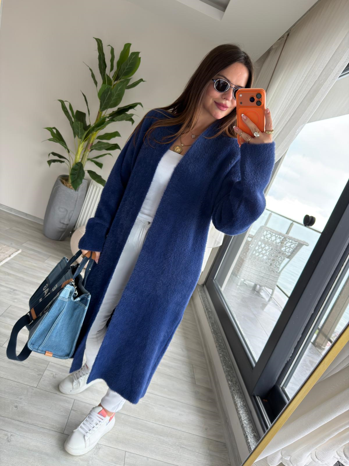5140 Ara Boy Yumoş Hırka LACİVERT