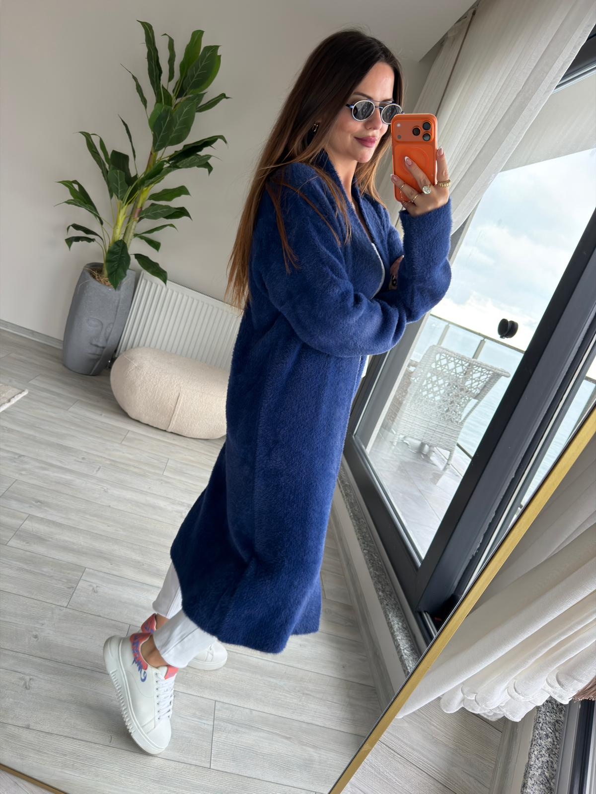 5140 Ara Boy Yumoş Hırka LACİVERT