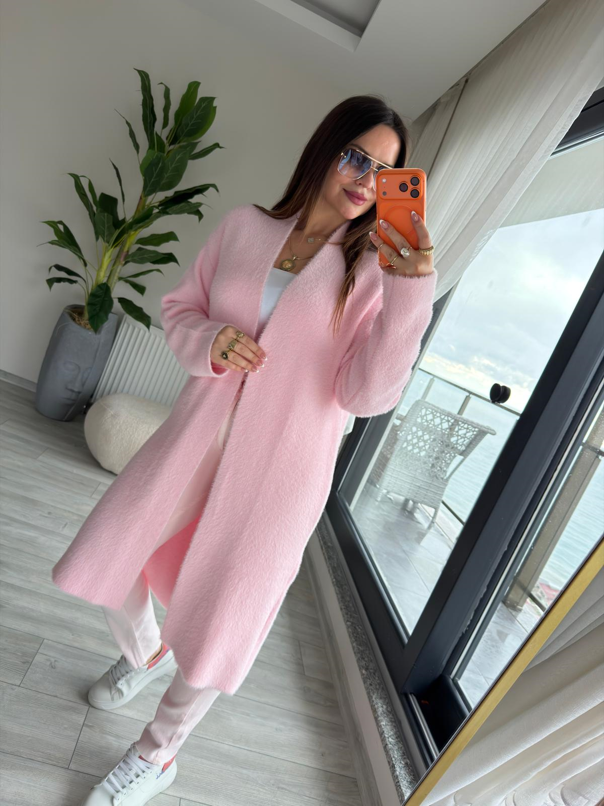 5140 Ara Boy Yumoş Hırka PEMBE
