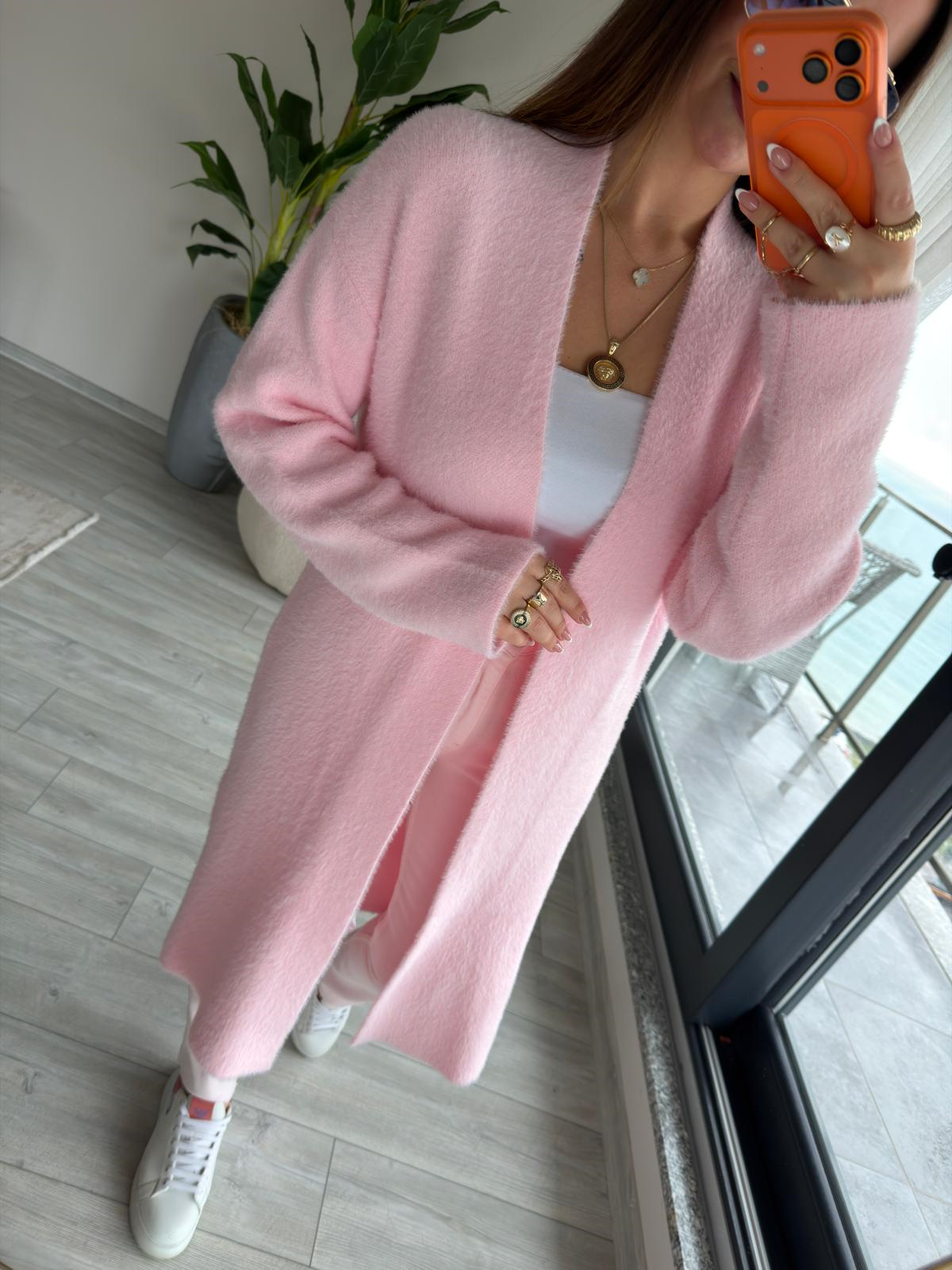 5140 Ara Boy Yumoş Hırka PEMBE