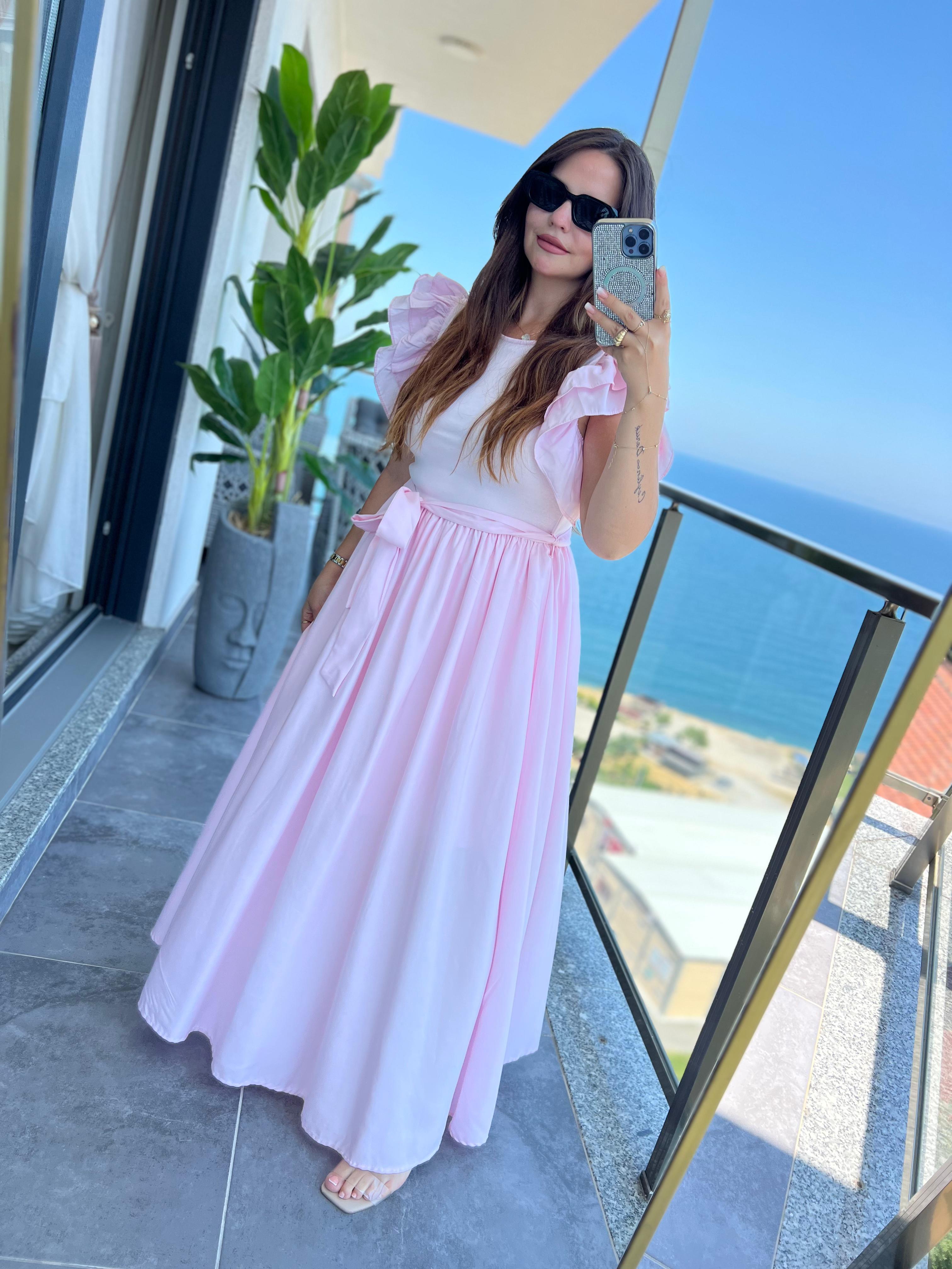 5172 Bellis Elbise PEMBE