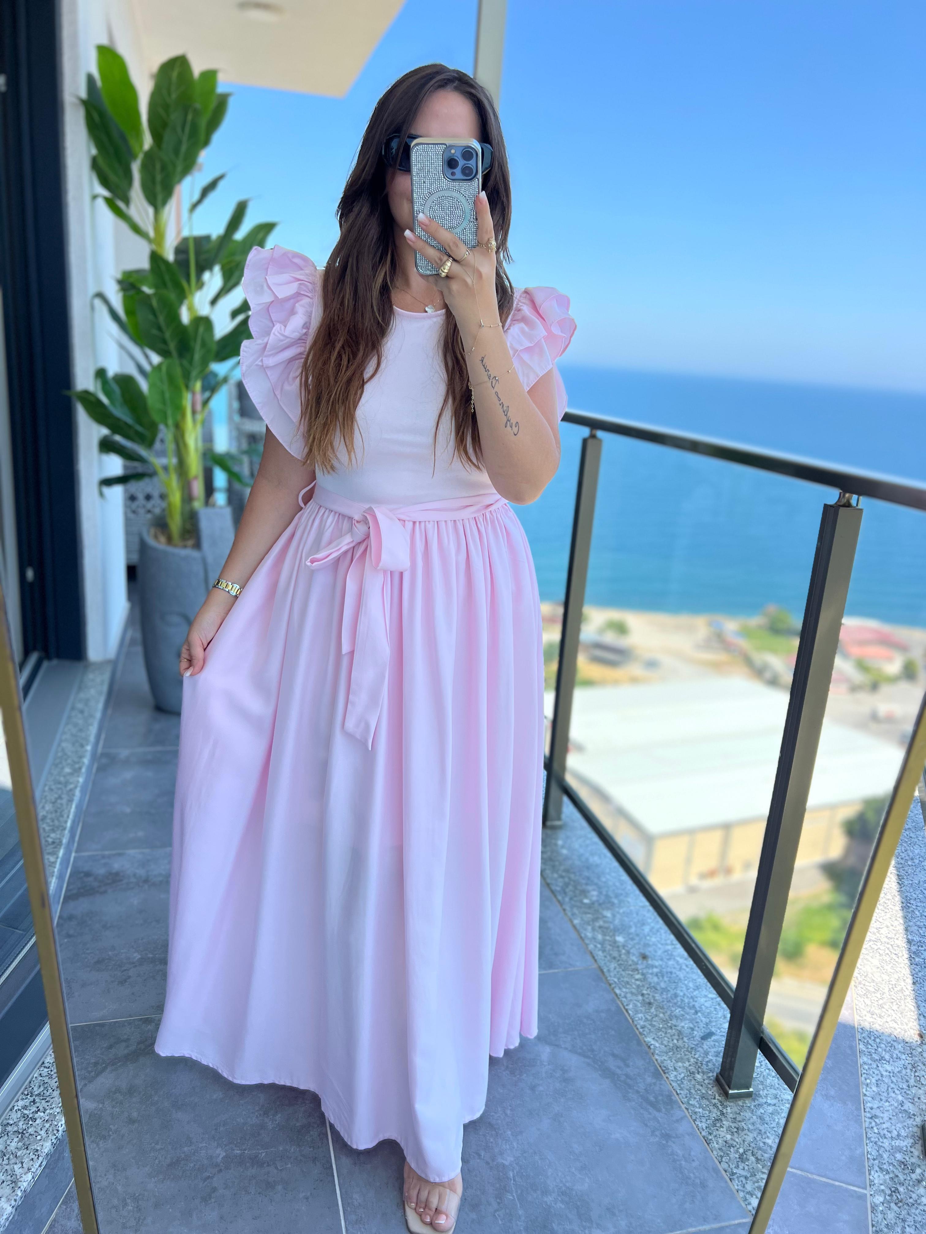 5172 Bellis Elbise PEMBE