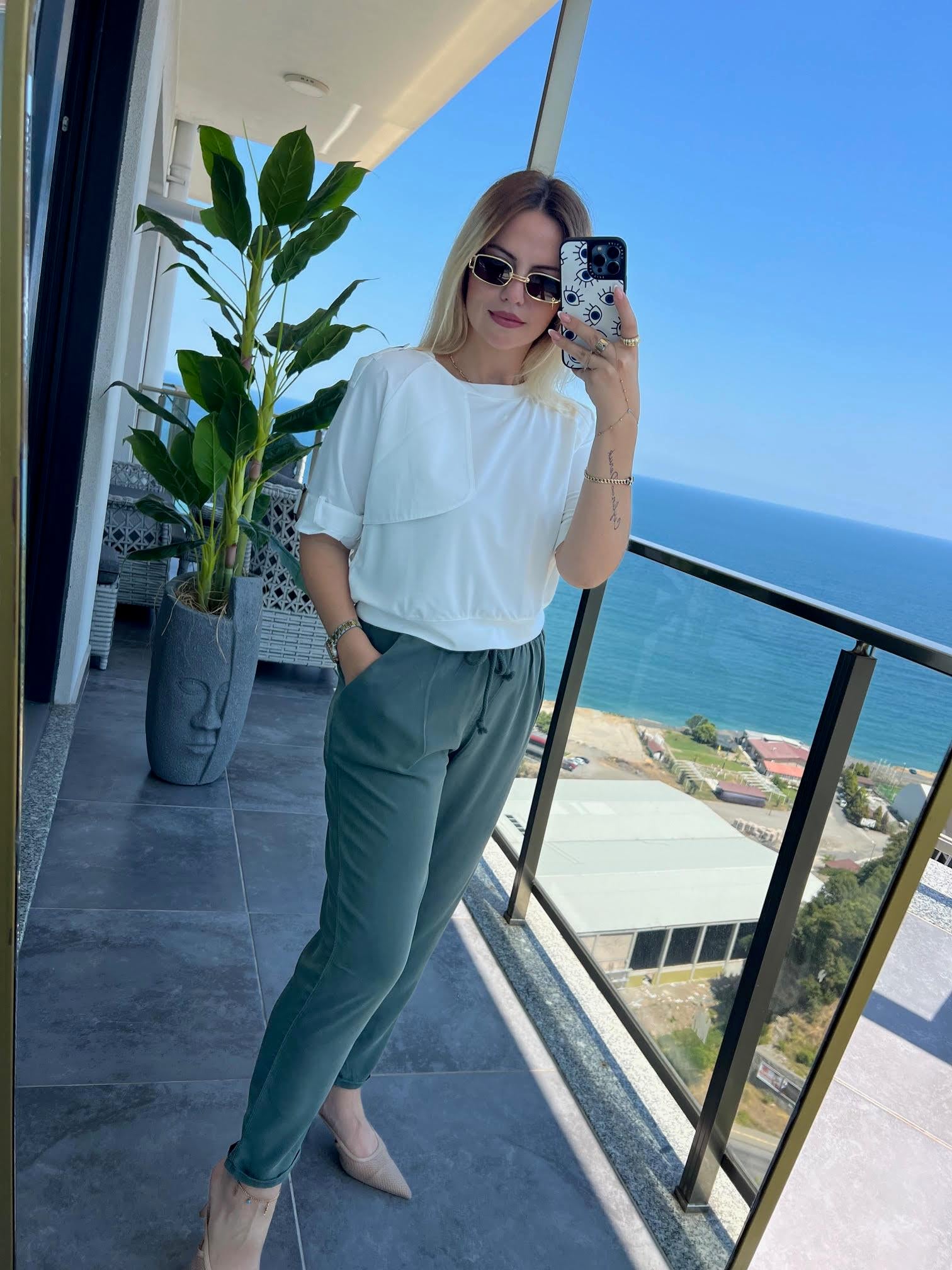 5285  Tensel Pantalon HAKİ YEŞİL