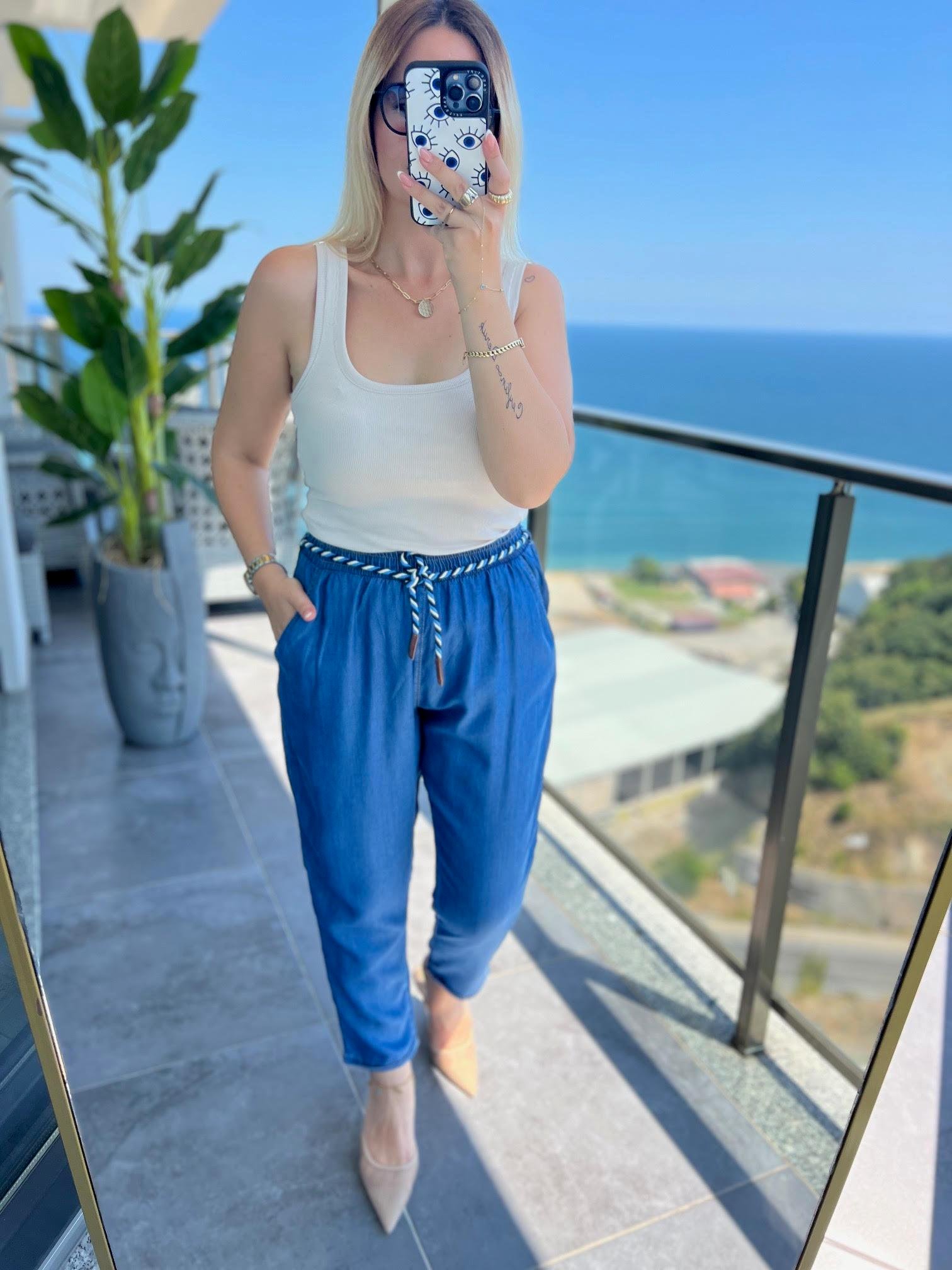 5285  Tensel Pantalon MAVİ