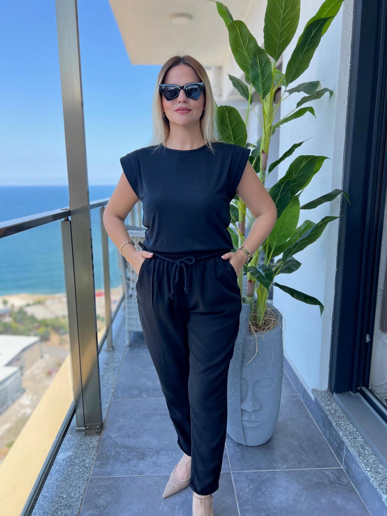 5285  Tensel Pantalon SİYAH