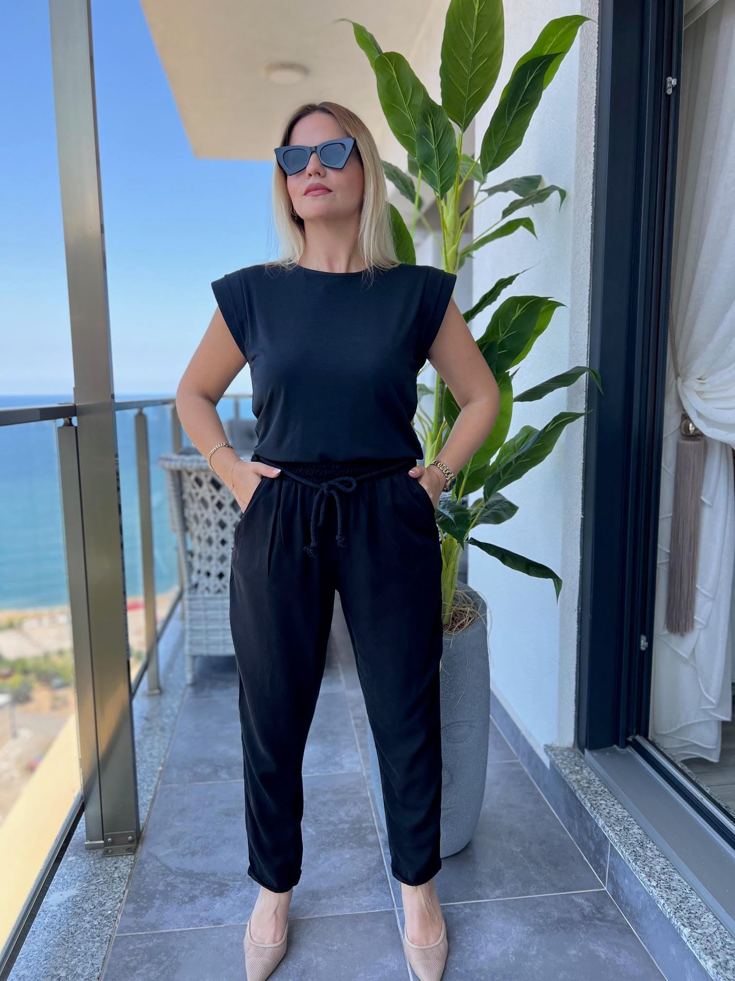 5285  Tensel Pantalon SİYAH