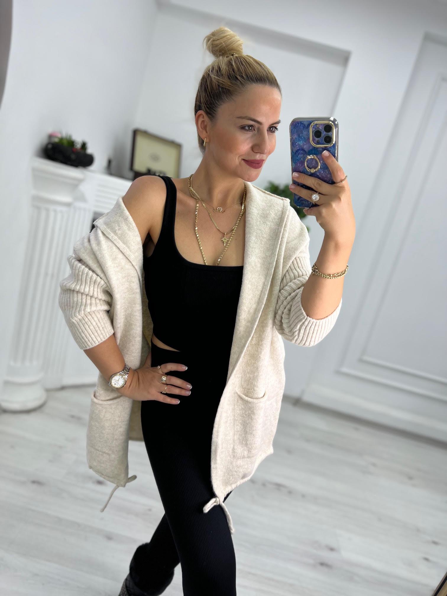5634 Owersize Hırka TAŞ