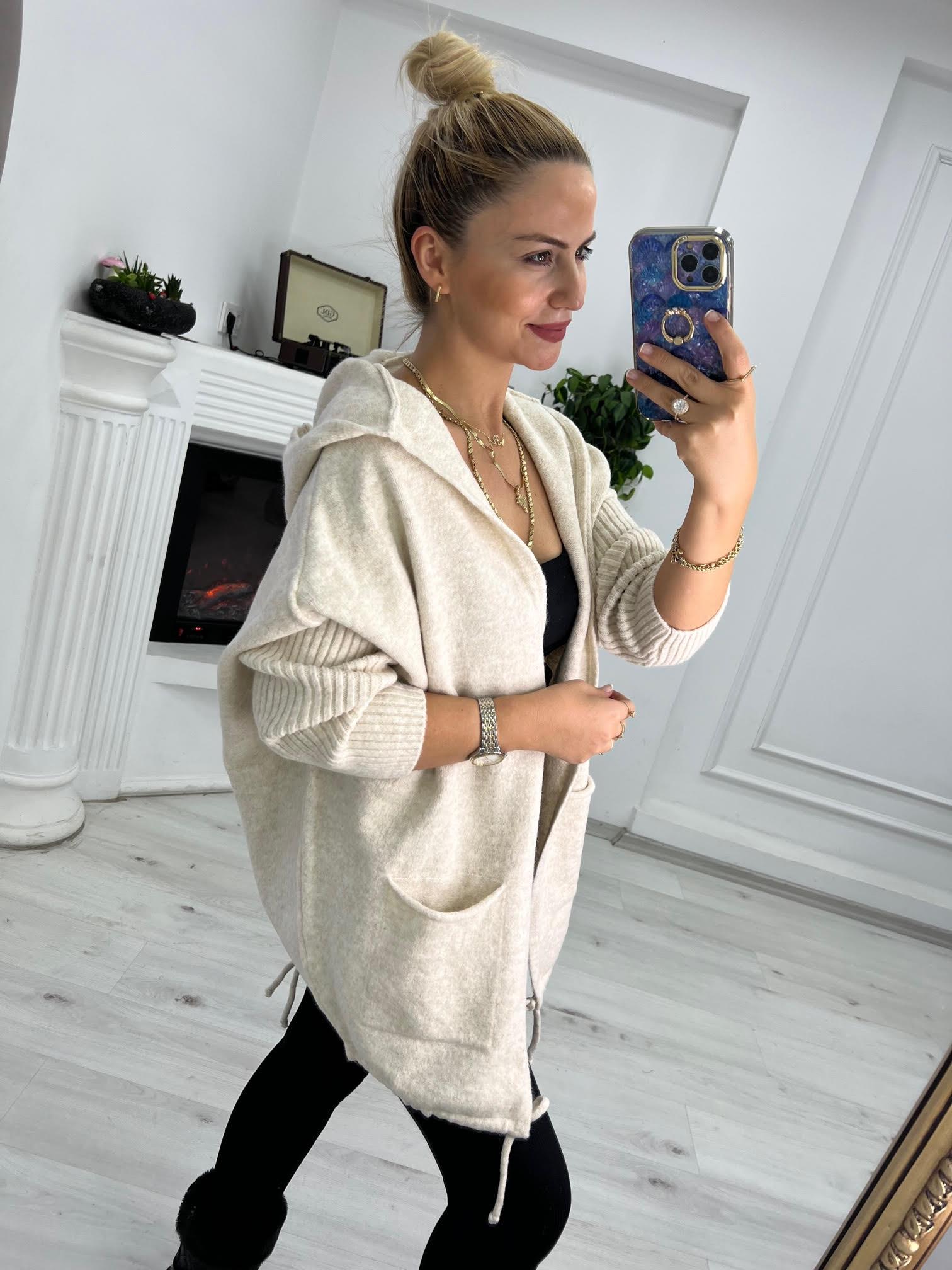 5634 Owersize Hırka TAŞ