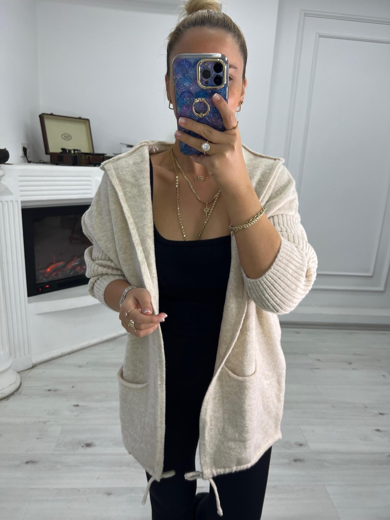 5634 Owersize Hırka TAŞ