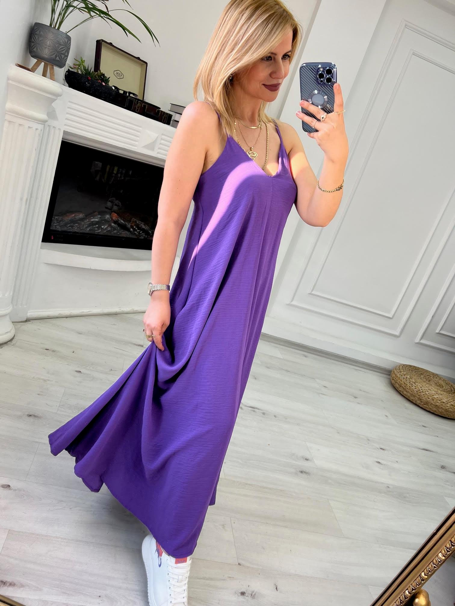 610 Askılı Elbise MOR