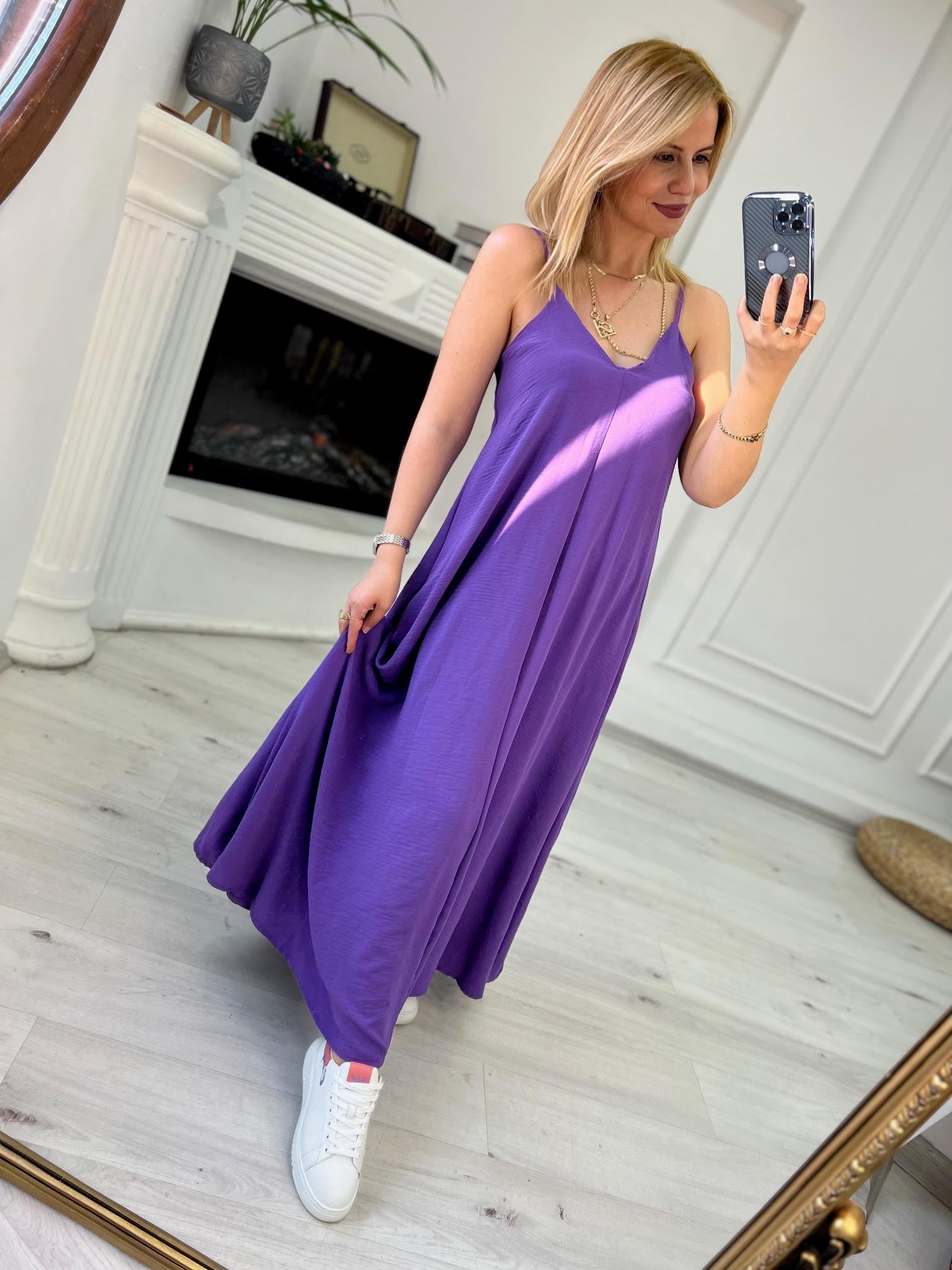 610 Askılı Elbise MOR