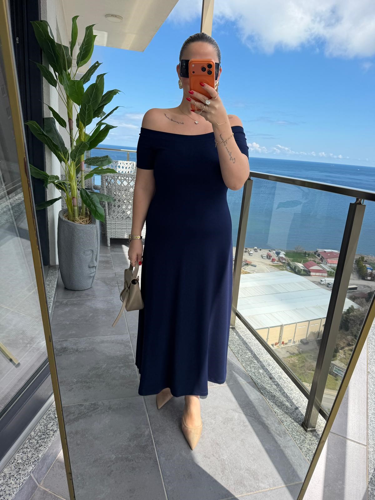 6203 Elbise LACİVERT