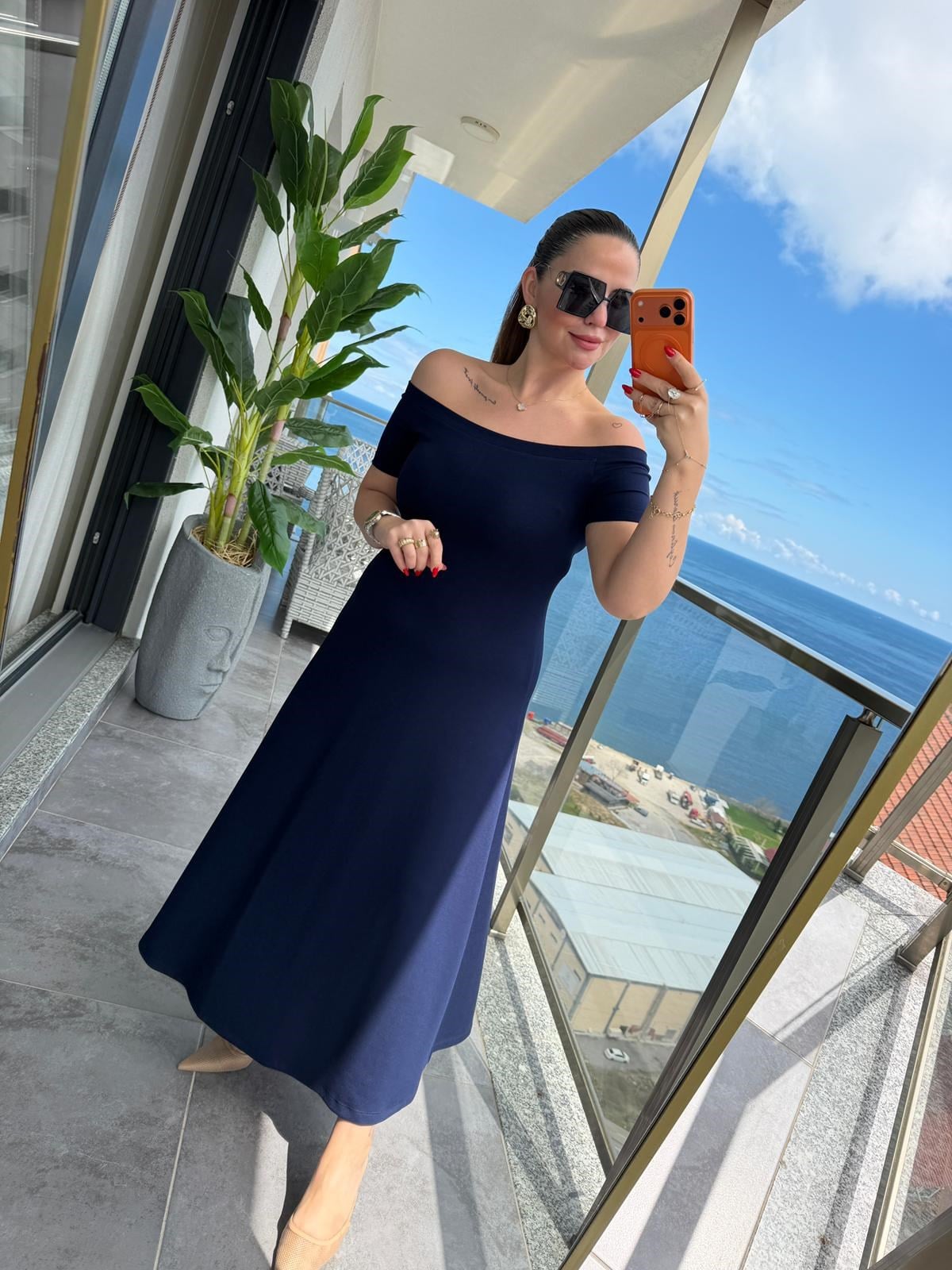 6203 Elbise LACİVERT