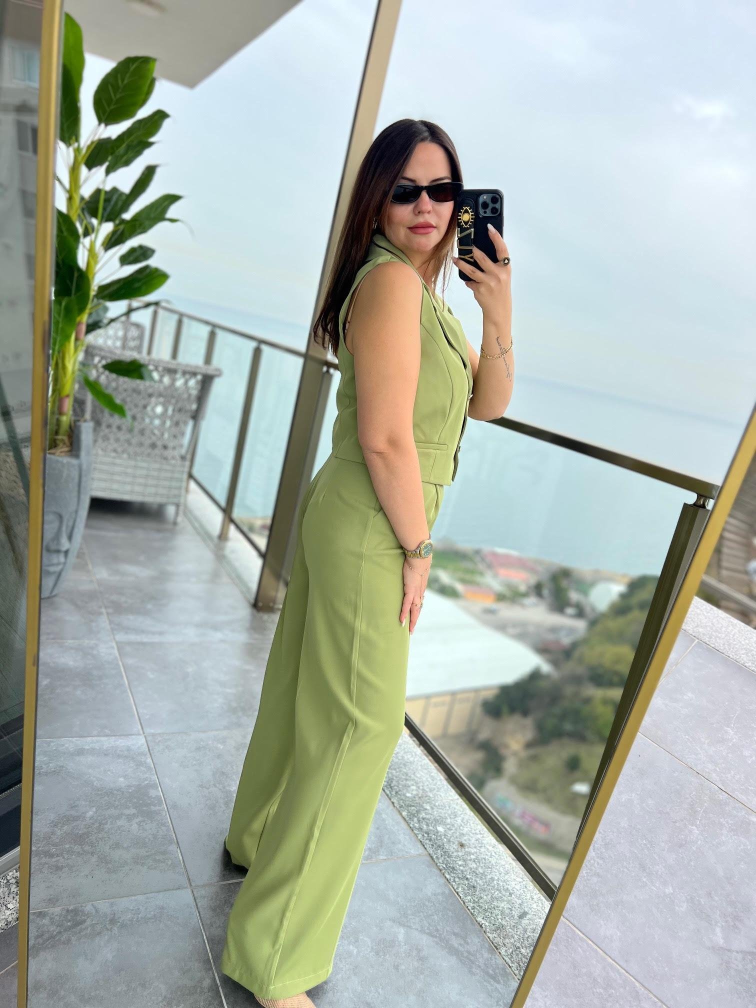 6225 Adriana Yelek Takım HAKİ YEŞİL
