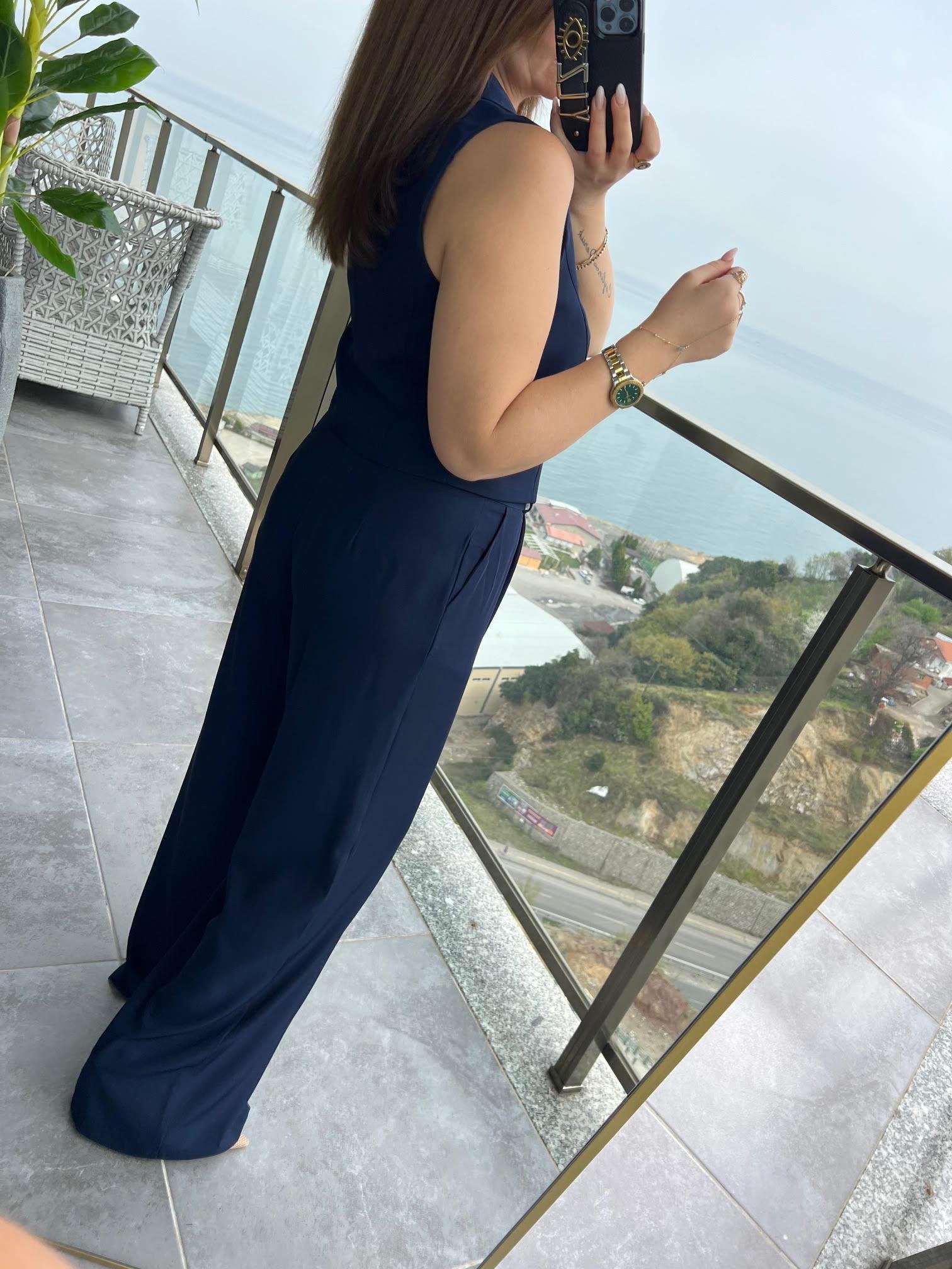 6225 Adriana Yelek Takım LACİVERT