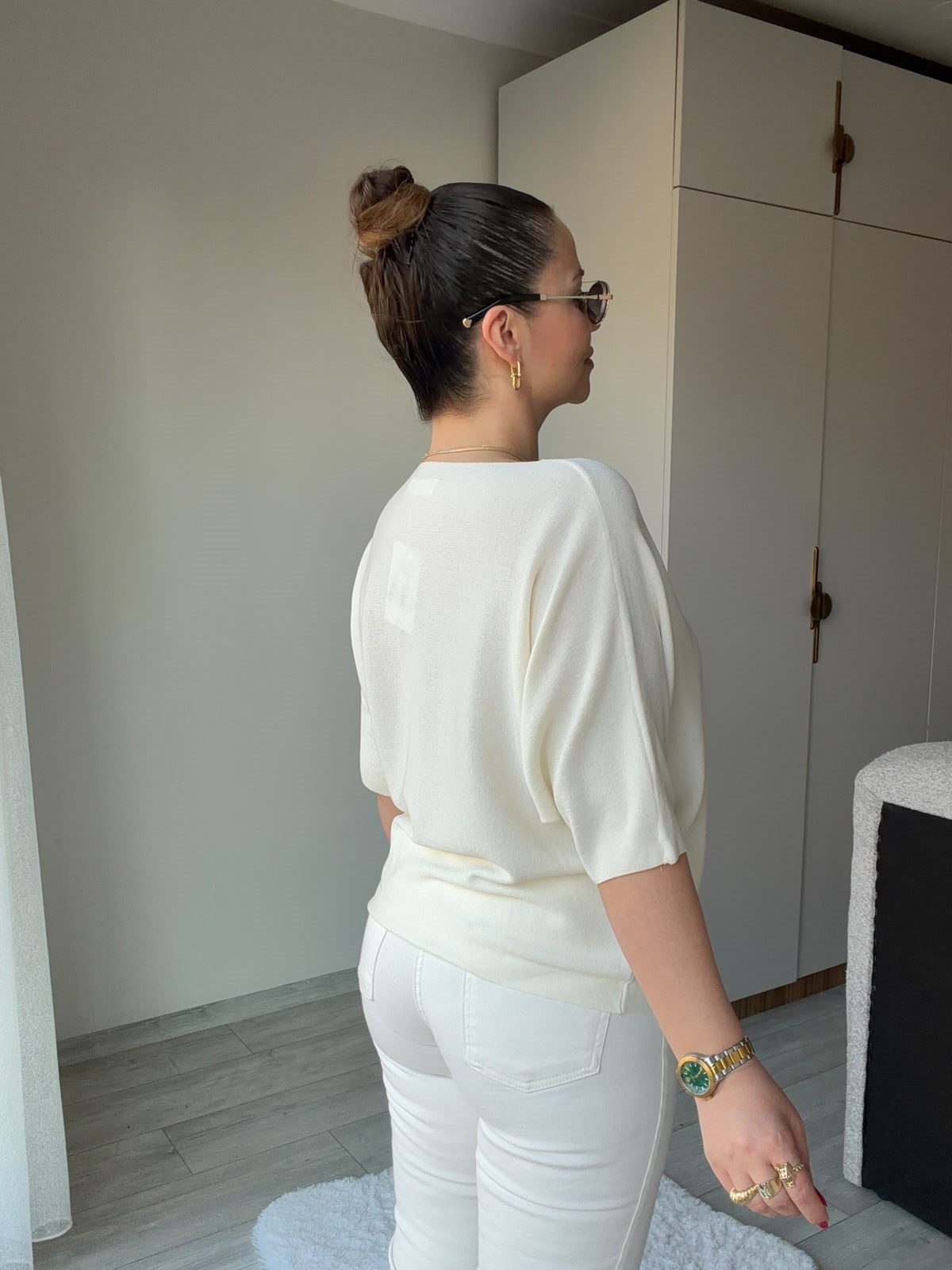 6416 Yarasa Kol Triko KEMİK
