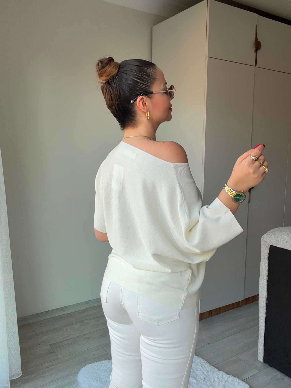 6416 Yarasa Kol Triko KEMİK