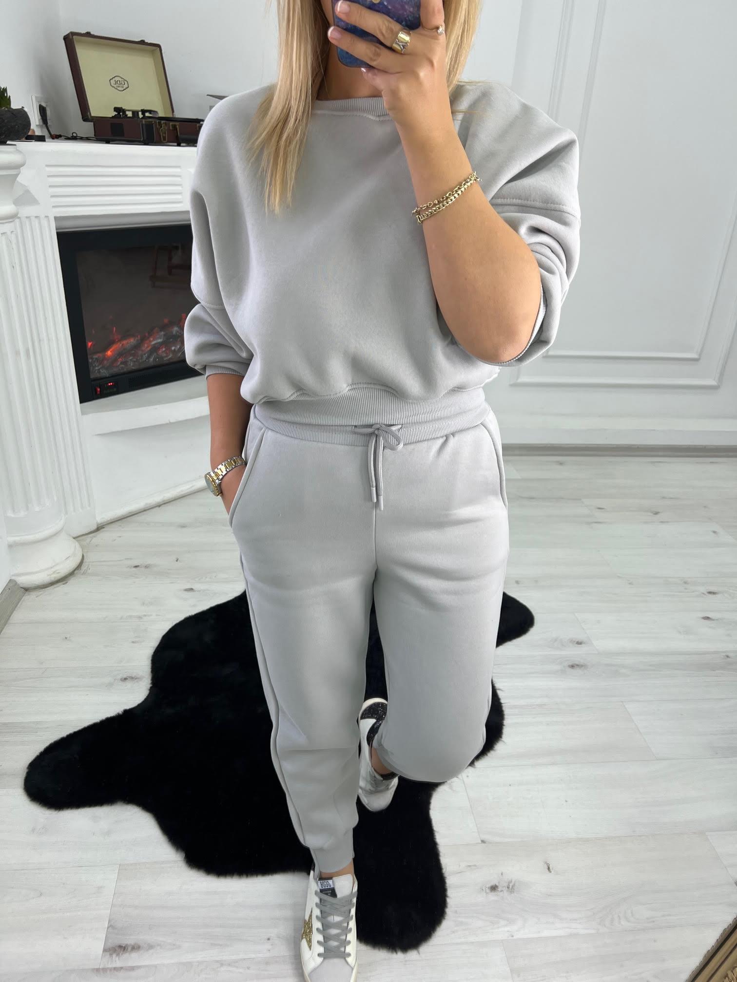 7014 U Paça 3 İplik Pantolon GRİ