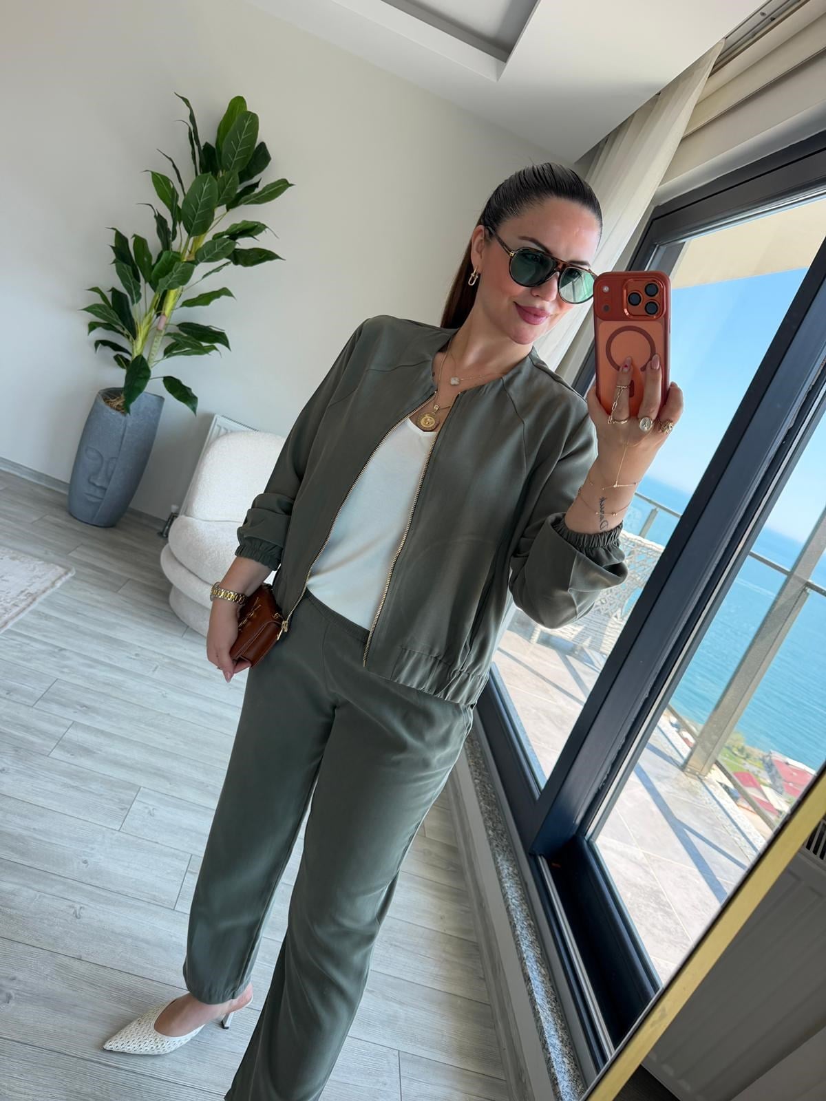 7132 Tencel Takım HAKİ YEŞİL
