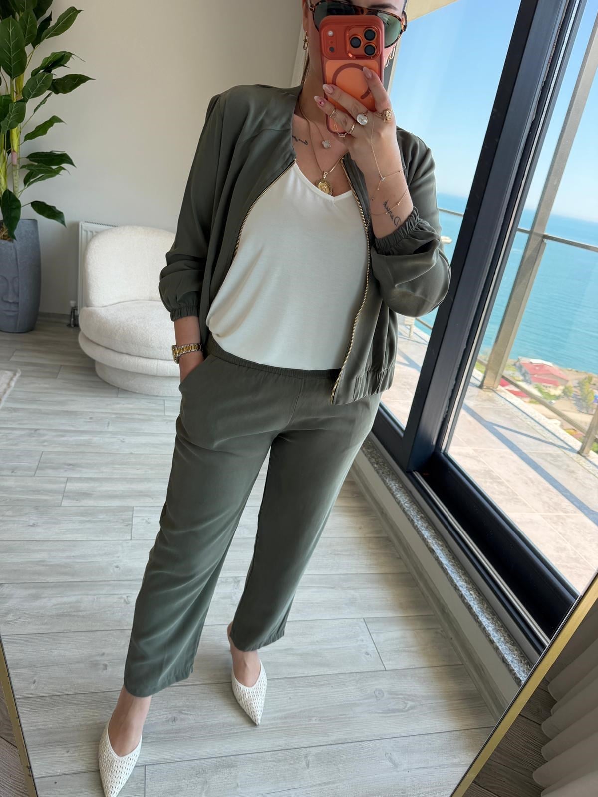 7132 Tencel Takım HAKİ YEŞİL