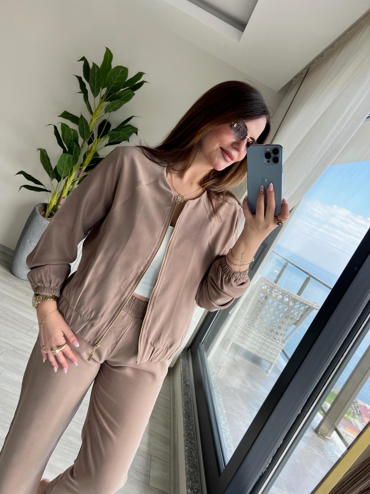 7132 Tencel Takım KAHVE