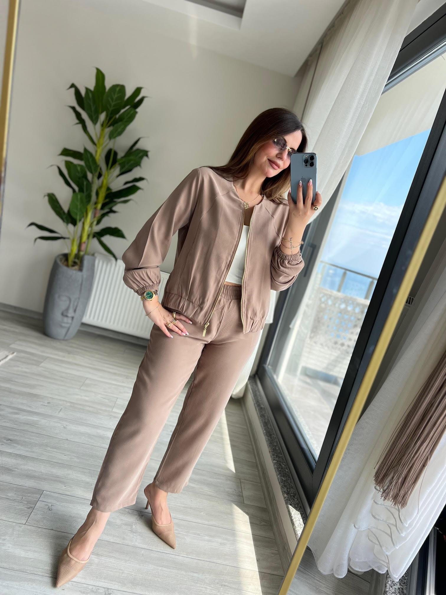 7132 Tencel Takım KAHVE