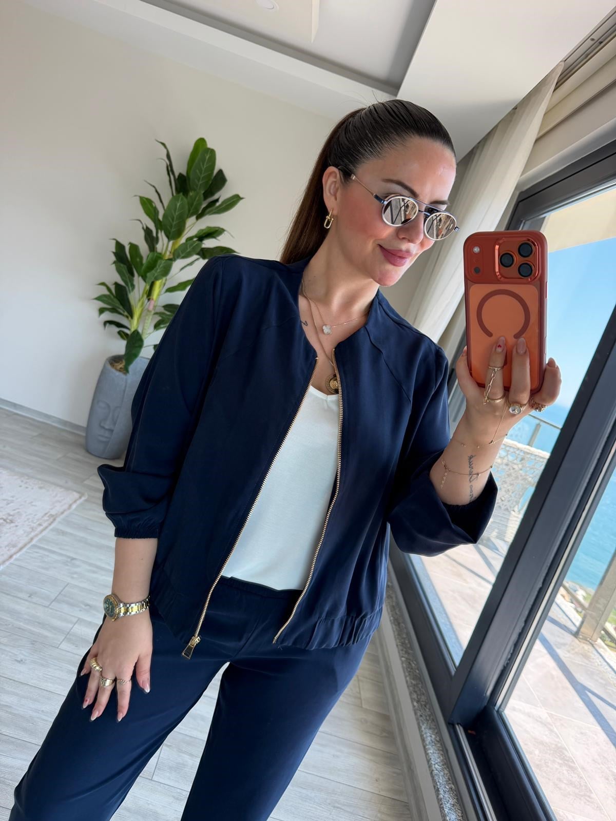 7132 Tencel Takım LACİVERT