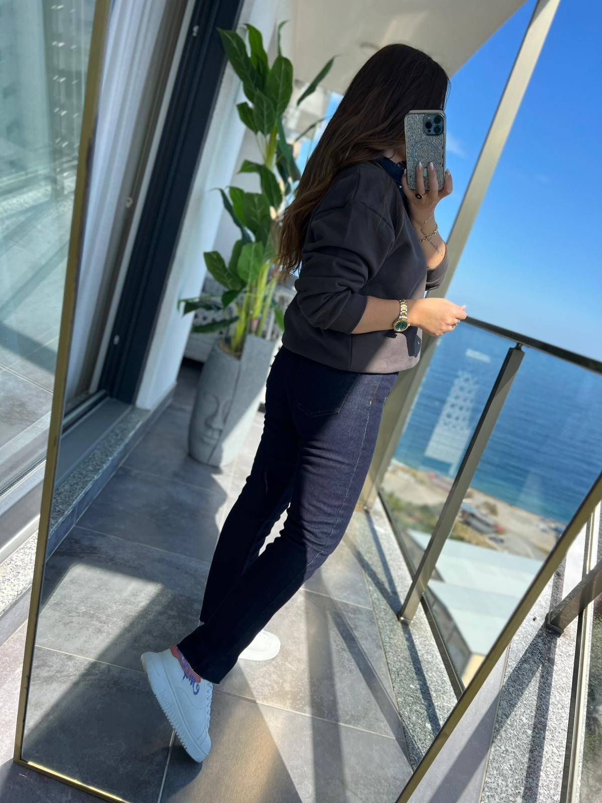 764 Mom Fit LACİVERT