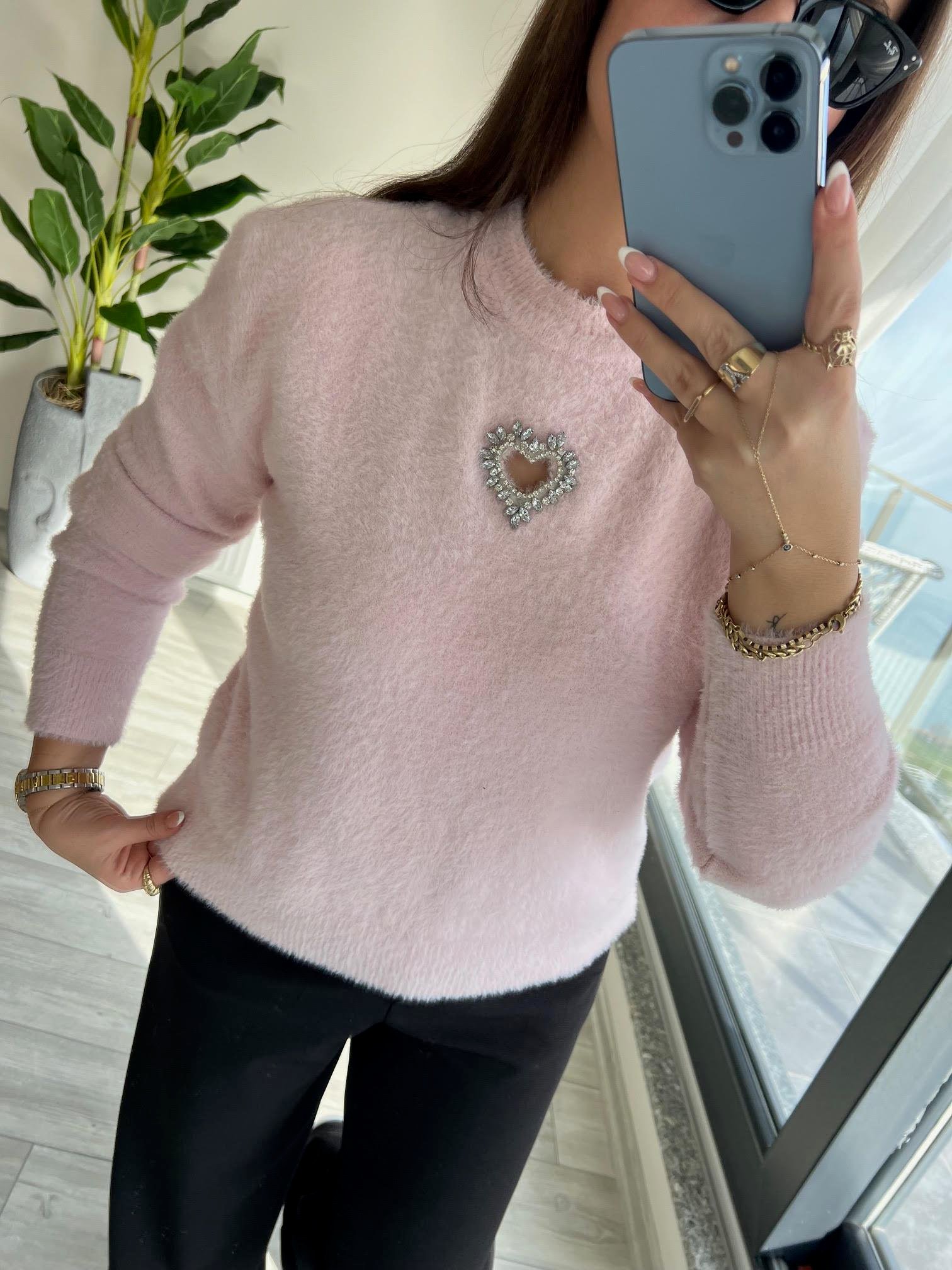 7659 Angora Kalp Dekolte Kazak PUDRA