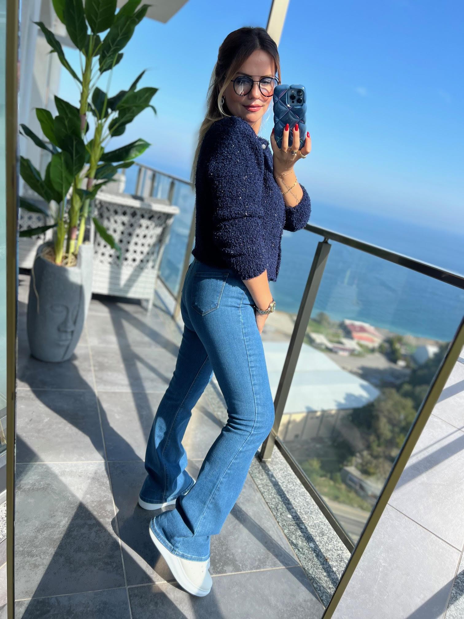 7710 İspanyol Pantalon MAVİ