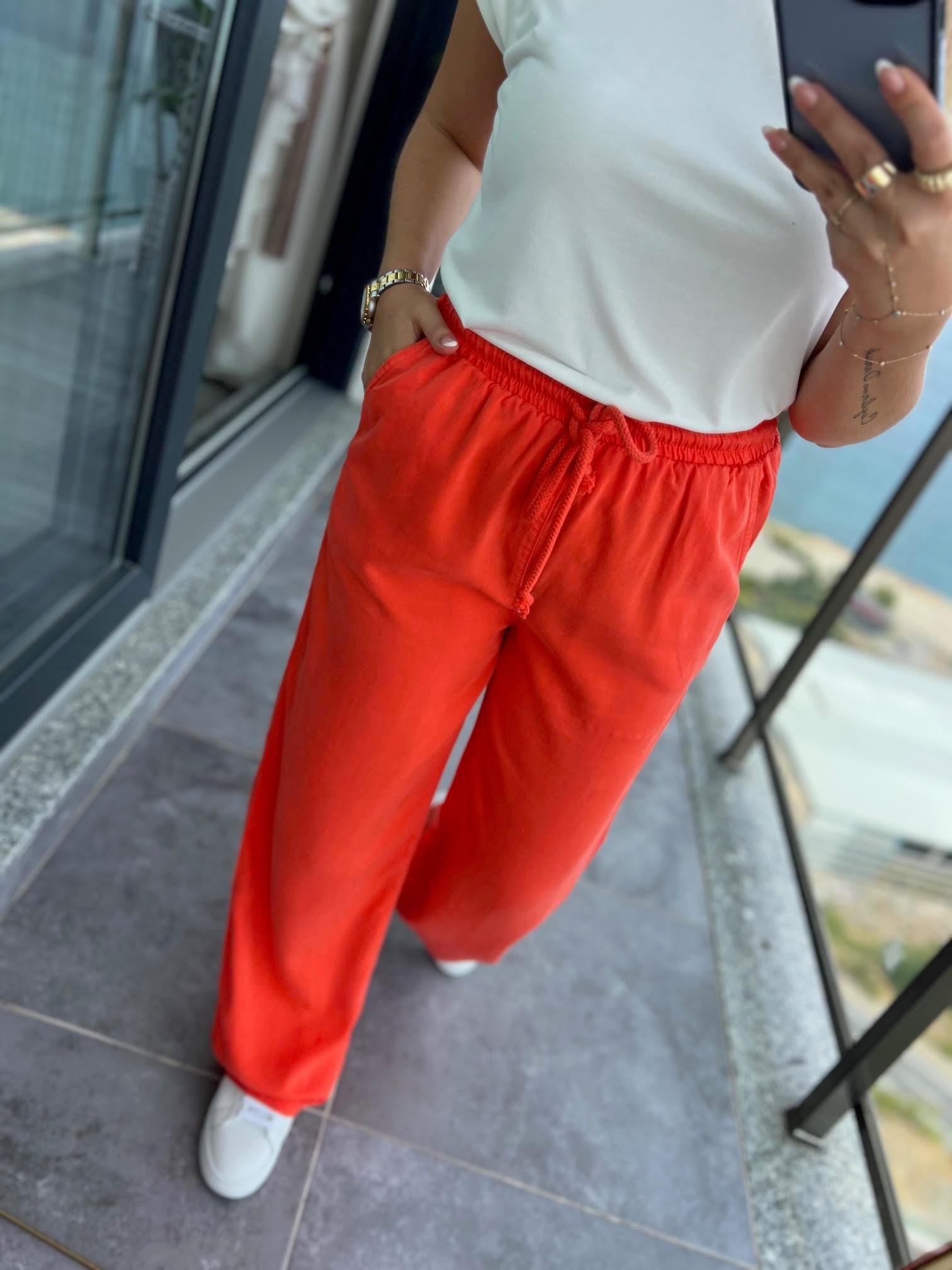 8033 Bol Paça Tencel Pantolon MERCAN