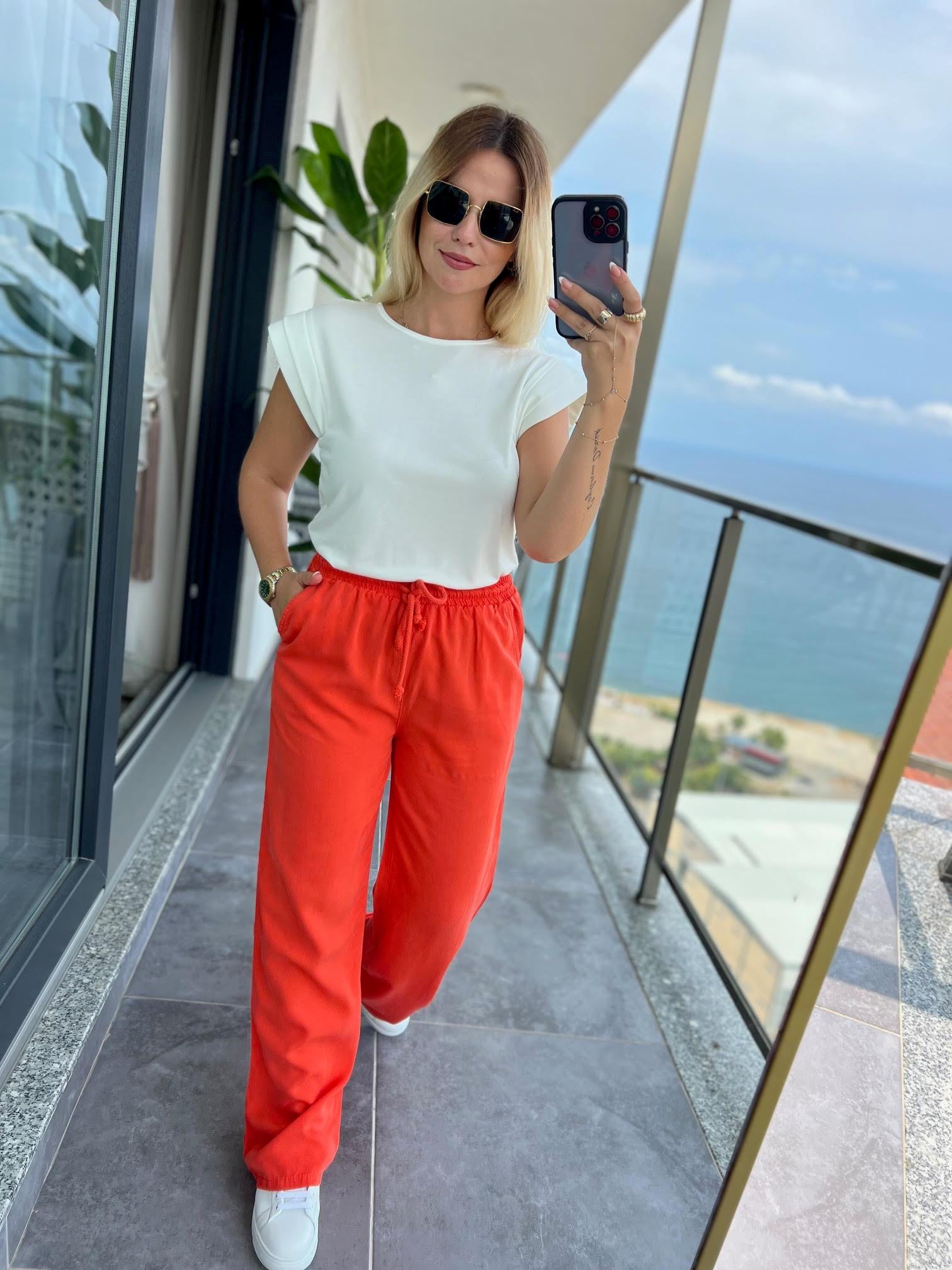 8033 Bol Paça Tencel Pantolon MERCAN