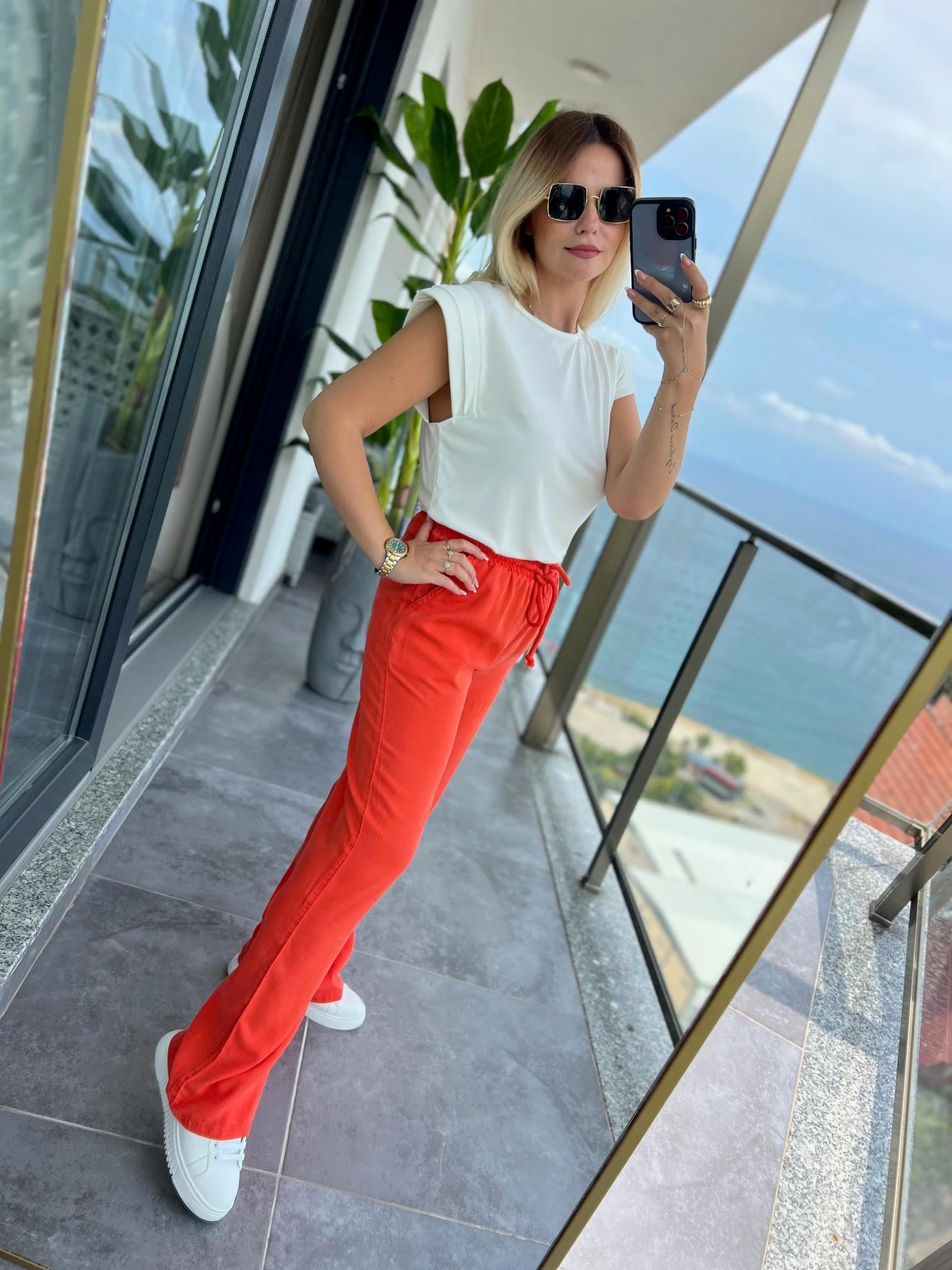 8033 Bol Paça Tencel Pantolon MERCAN