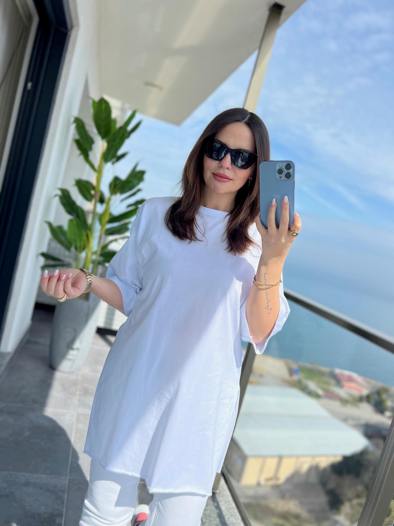 9024 Süprem Penye Tshirt BEYAZ