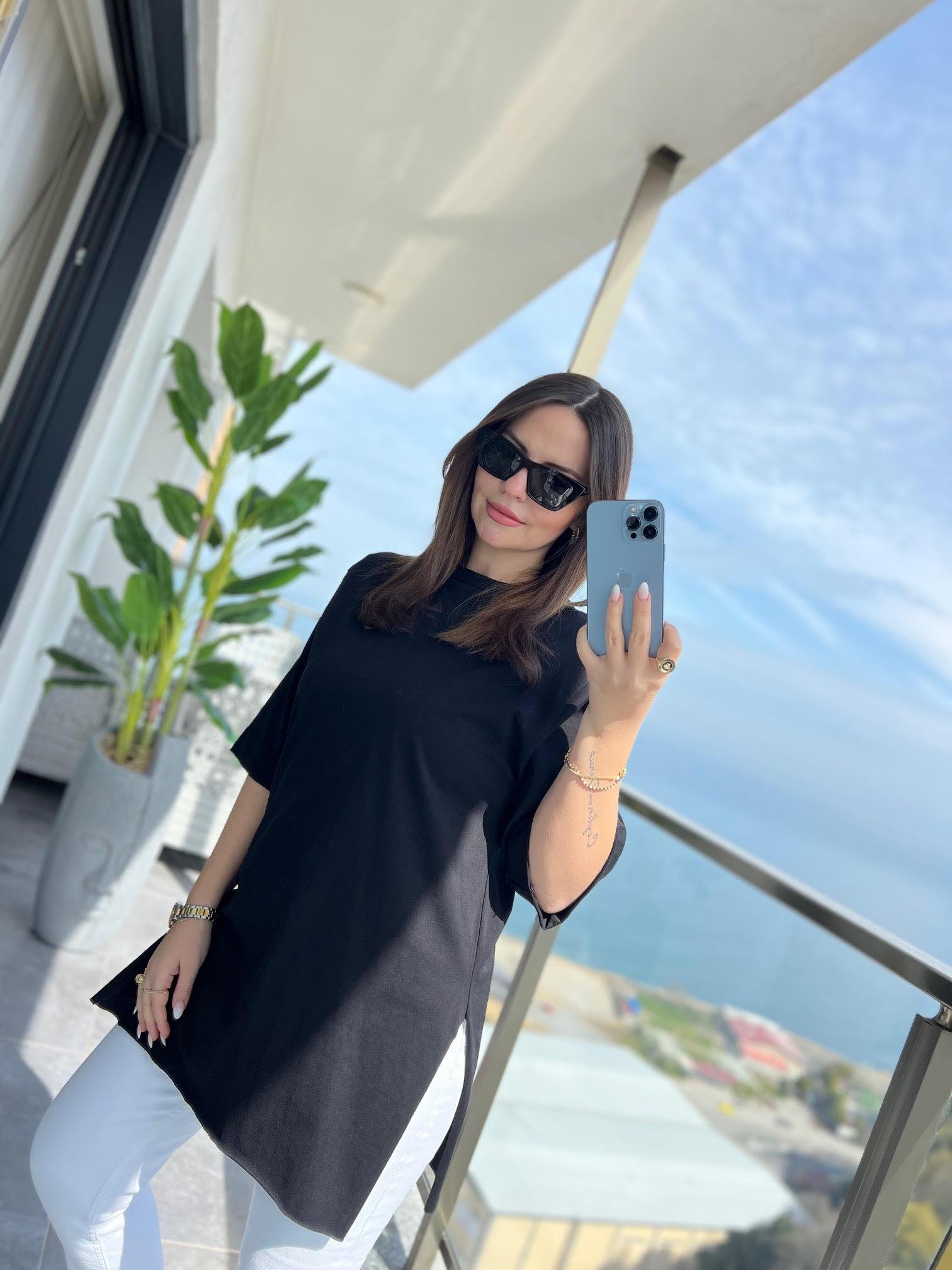 9024 Süprem Penye Tshirt SİYAH