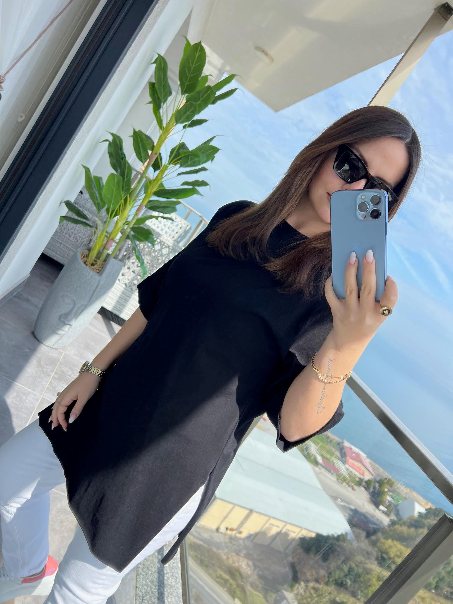 9024 Süprem Penye Tshirt SİYAH
