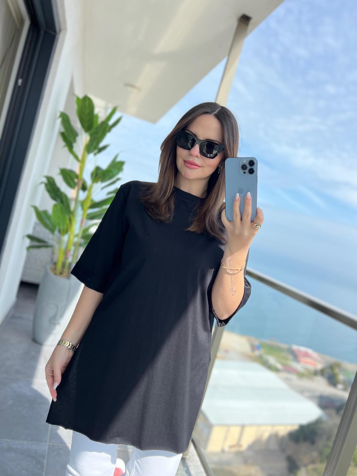 9024 Süprem Penye Tshirt SİYAH