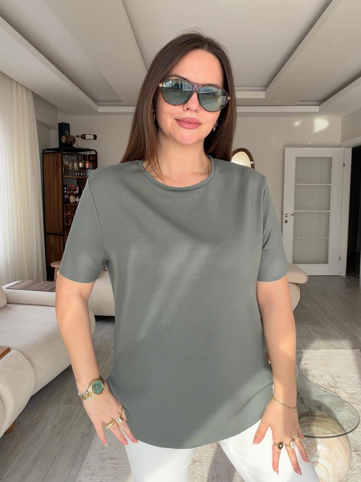 934 Tshirt HAKİ YEŞİL